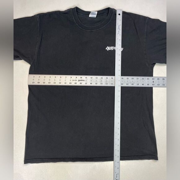 VINTAGE Vegas Kinda Guy Pin Up Sexy Girl Graphic Men XL Black Short Sleeve - Picture 9 of 9